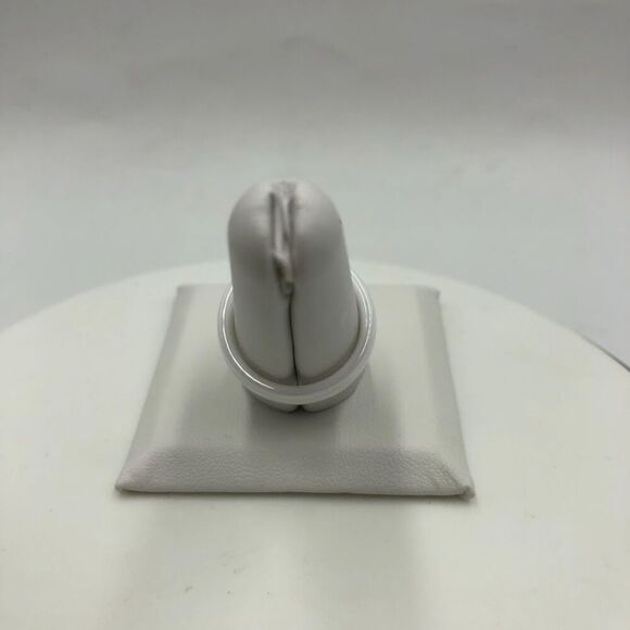 18K Gold Plated and Cubic Zirconia Women's Bee Ring with White Band Size 8 - Picture 7 of 9